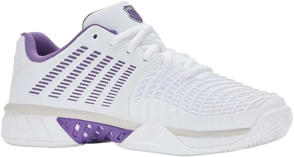 Кроссовки теннисные K-Swiss Express Light 3, White Purple Haze Lunar Rock — фото 3