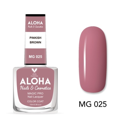 

Лак для ногтей Magic Pro 15 мл - Mg 025 / Розовато-коричневый Aloha Nails & Cosmetics