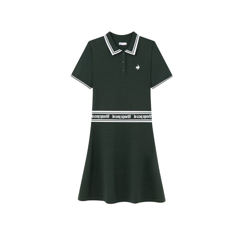 

Le Coq Sportif Женское платье с короткими рукавами, цвет «лесной зеленый»