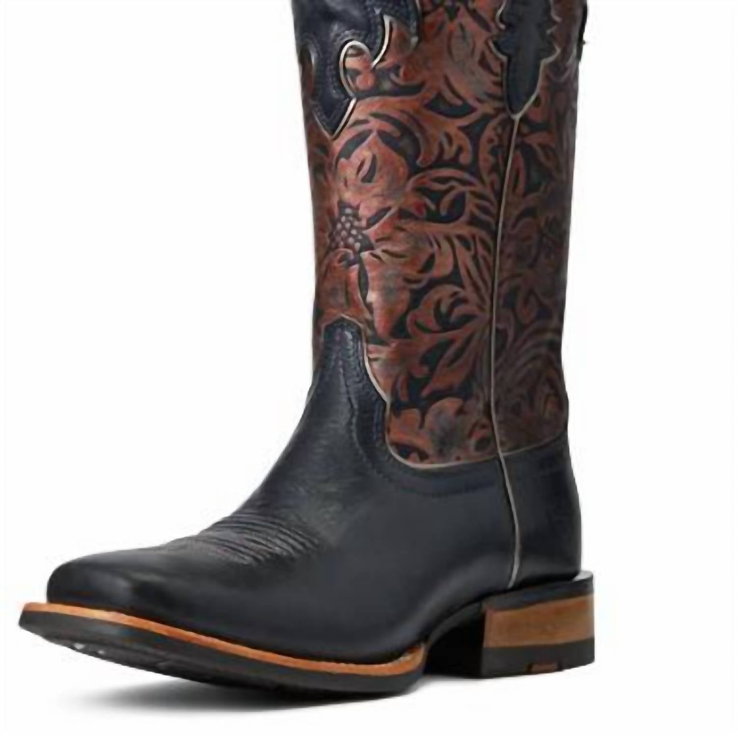 Женские сапоги Ariat Fiona Square высокие с узором, черный
