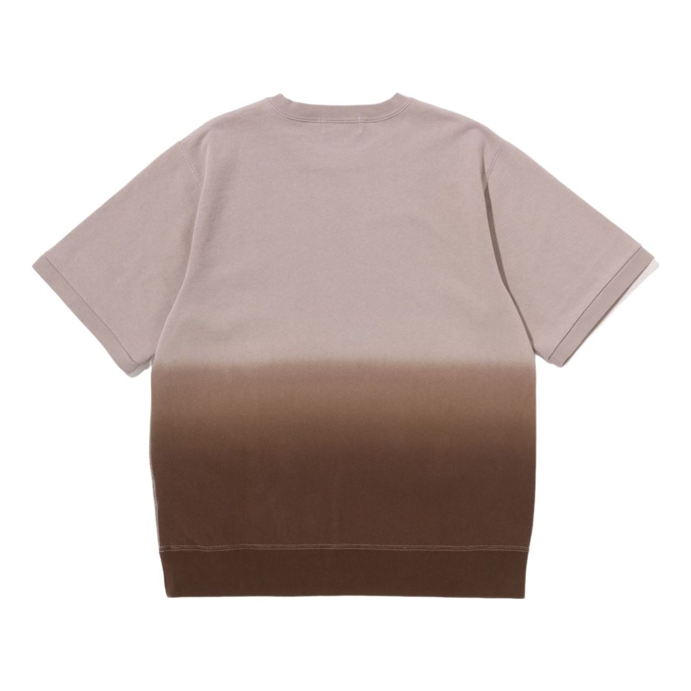 Свитшот с круглым вырезом A Bathing Ape College Gradation S/S, коричневый — фото 2