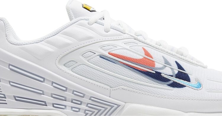 Кроссовки Air Max Plus 3 'Multi-Swoosh - White Midnight Navy', белый — фото 2