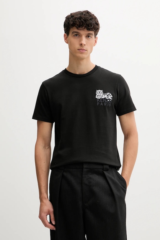 

Хлопковая футболка Kenzo, черный