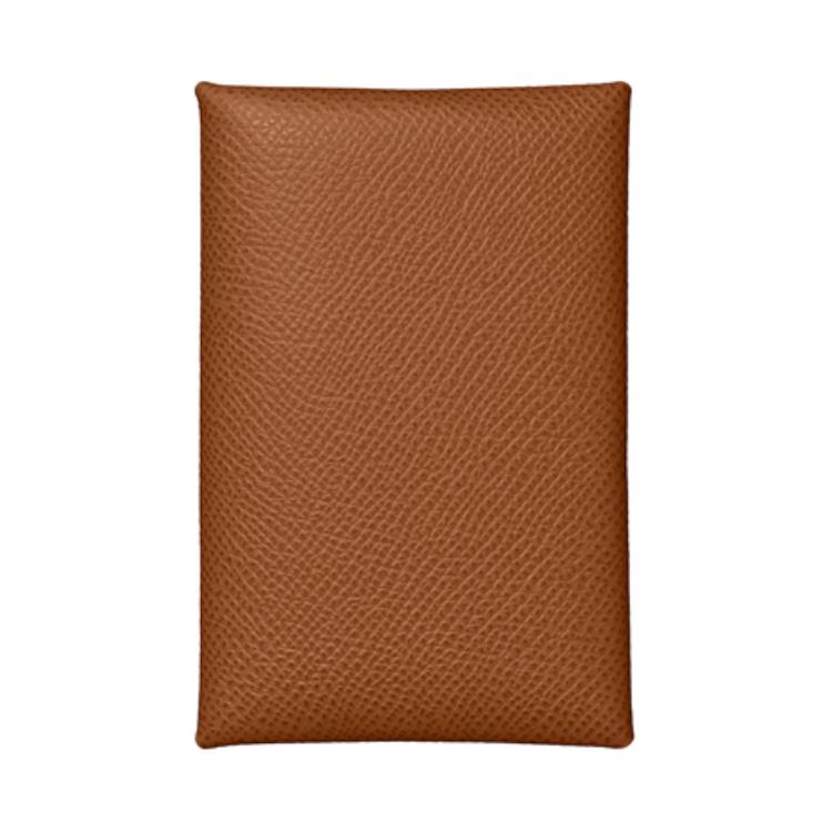 

HERMES Держатель карты Calvi Epsom Gold