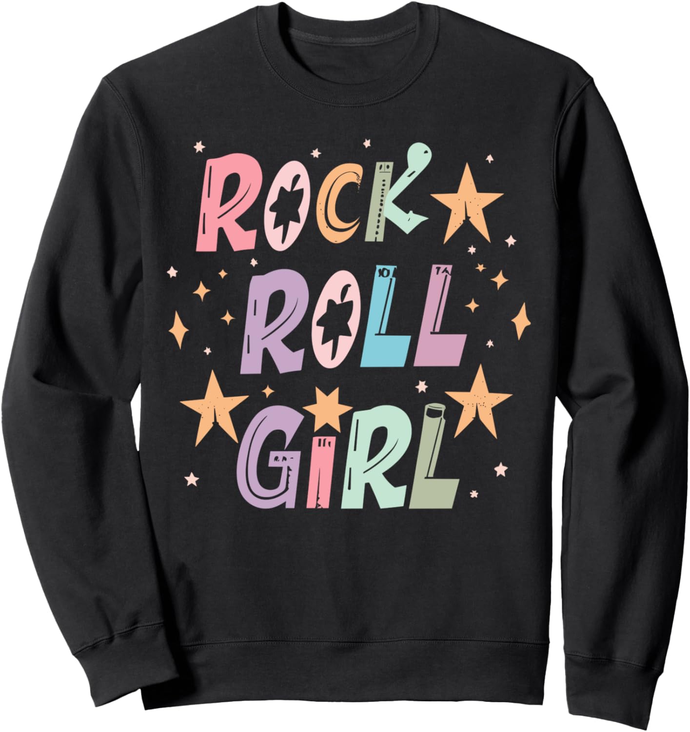

Толстовка «Девушка в стиле рок-н-ролл» Дарла Rock N Roll Girl, черный