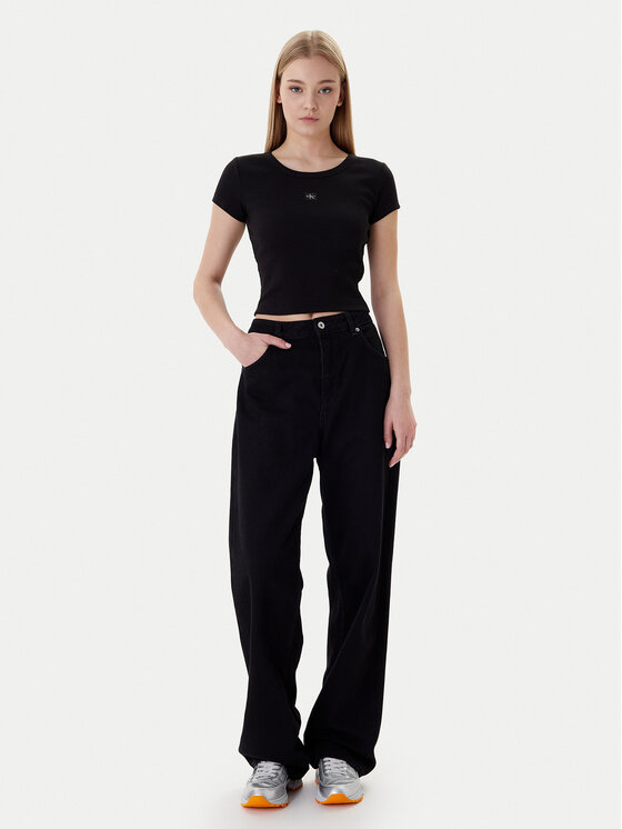Футболка slim fit LV047C200G Calvin Klein, черный — фото 2