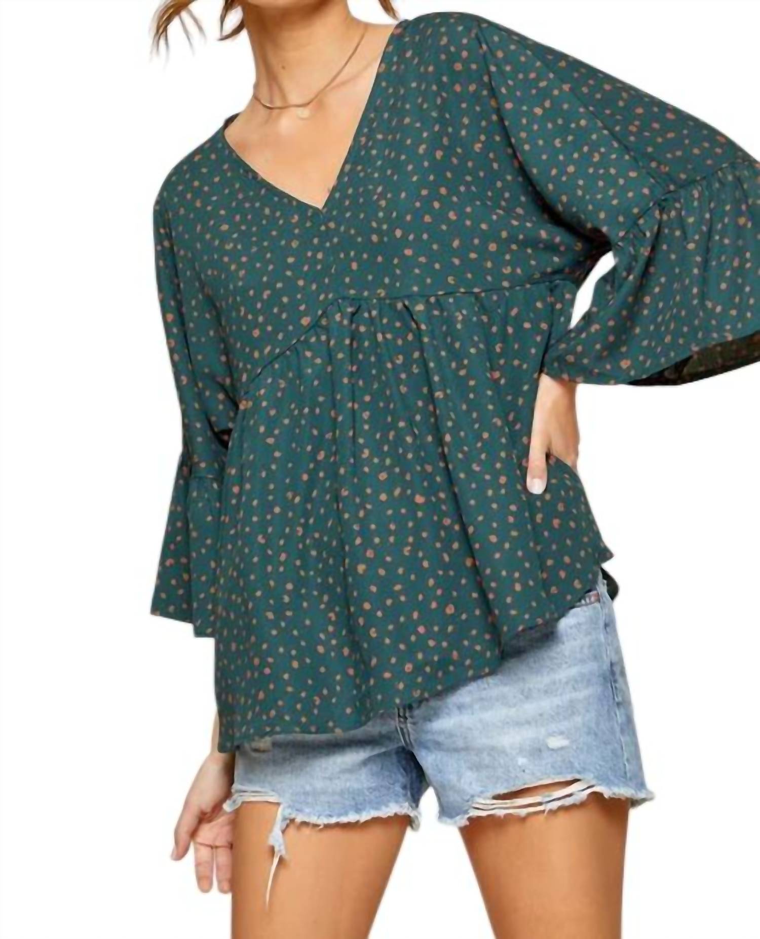 

ANDREE BY UNIT Блузка Days Like These темно-зеленого цвета