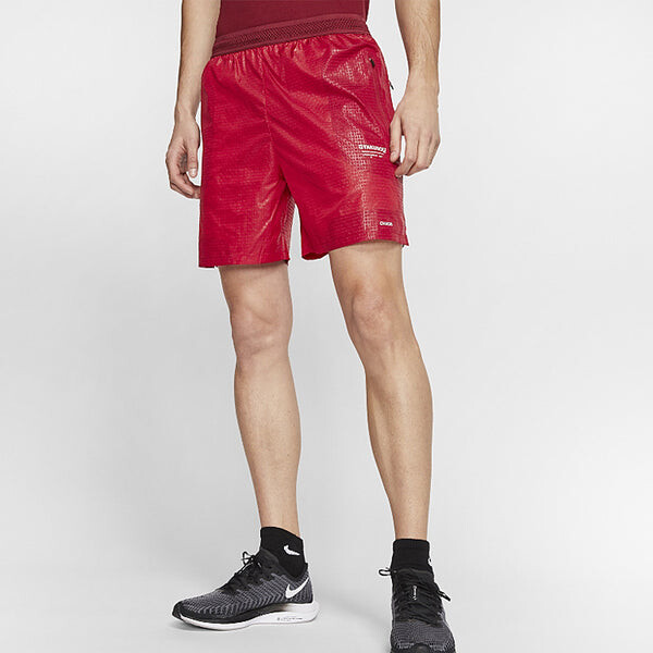 Шорты x gyakusou logo беговые тренировочные шорты мужские Nike, красный — фото 4