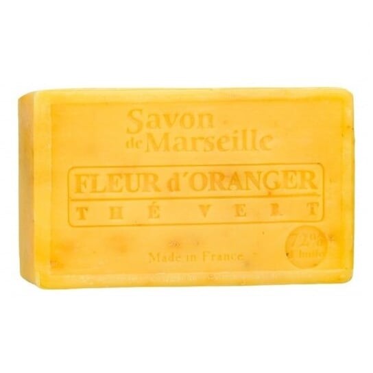 

Марсельское мыло Апельсиновый цвет-Зеленый чай, 100 г Le Chatelard