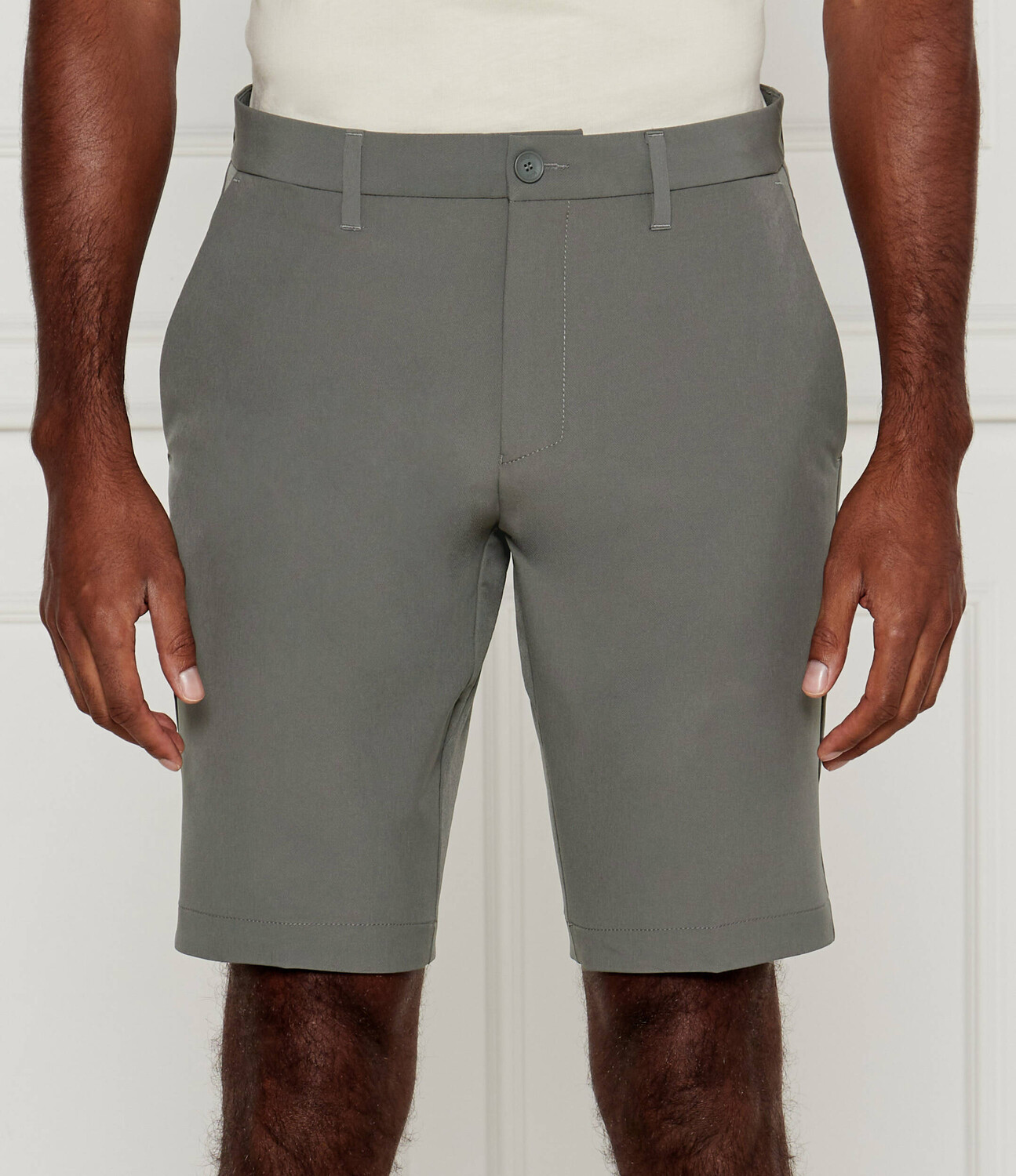 

Шорты BOSS GREEN S_Commuter Slim Fit, серый