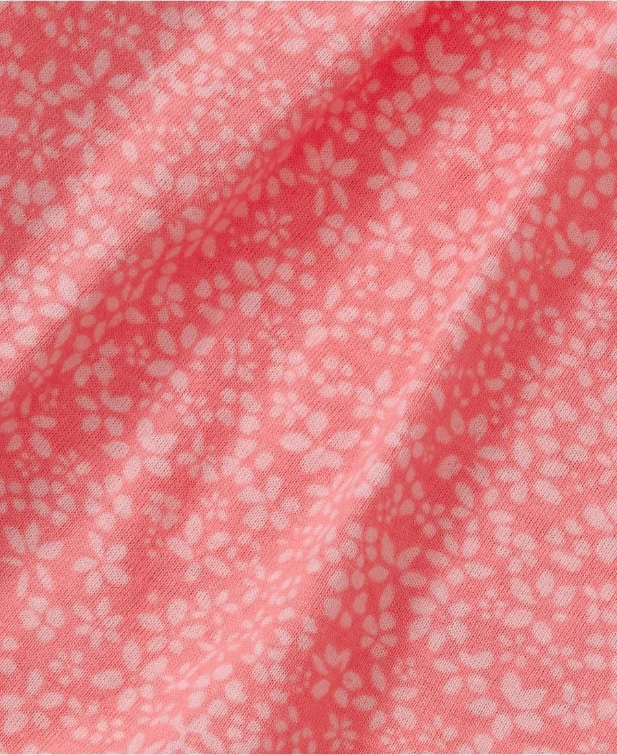 Шорты-юбка с вышивкой для девочек Lands' End, mini floral/salmon розовый — фото 3