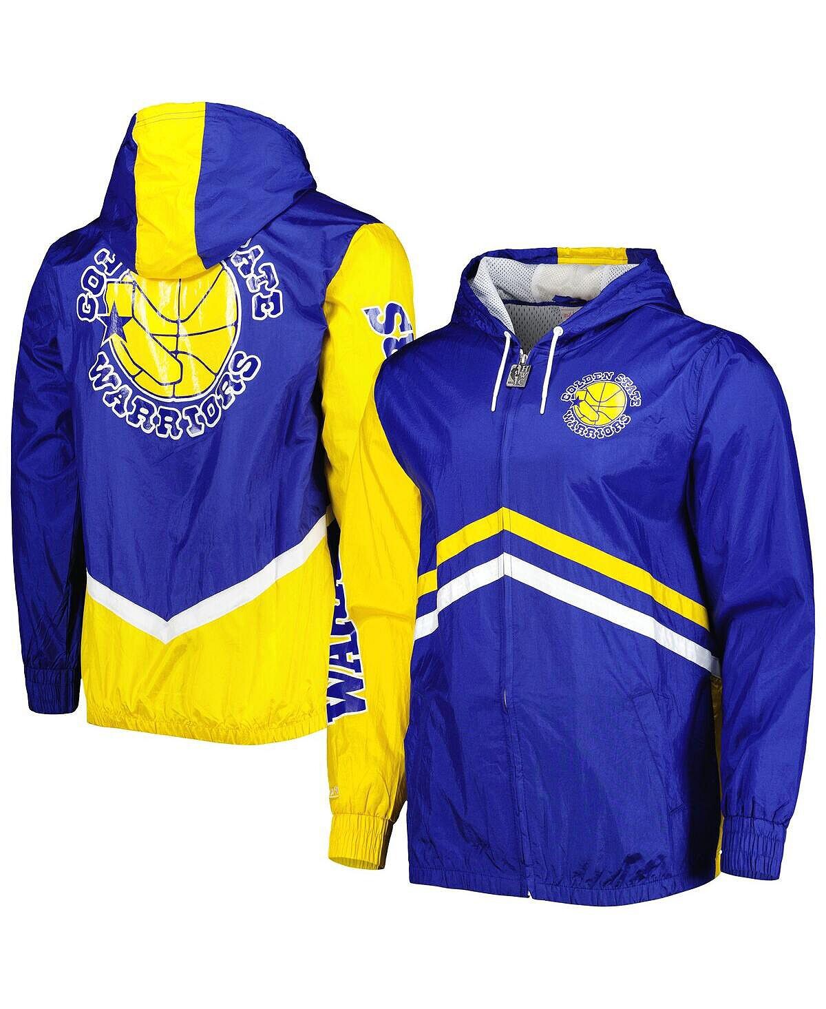 

Мужская ветровка с молнией во всю длину Royal Golden State Warriors Undeniable Mitchell & Ness