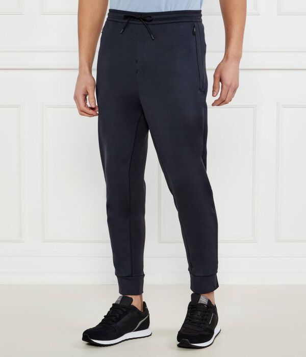

Классические брюки с ребристым подолом Regular fit Boss Green, синий