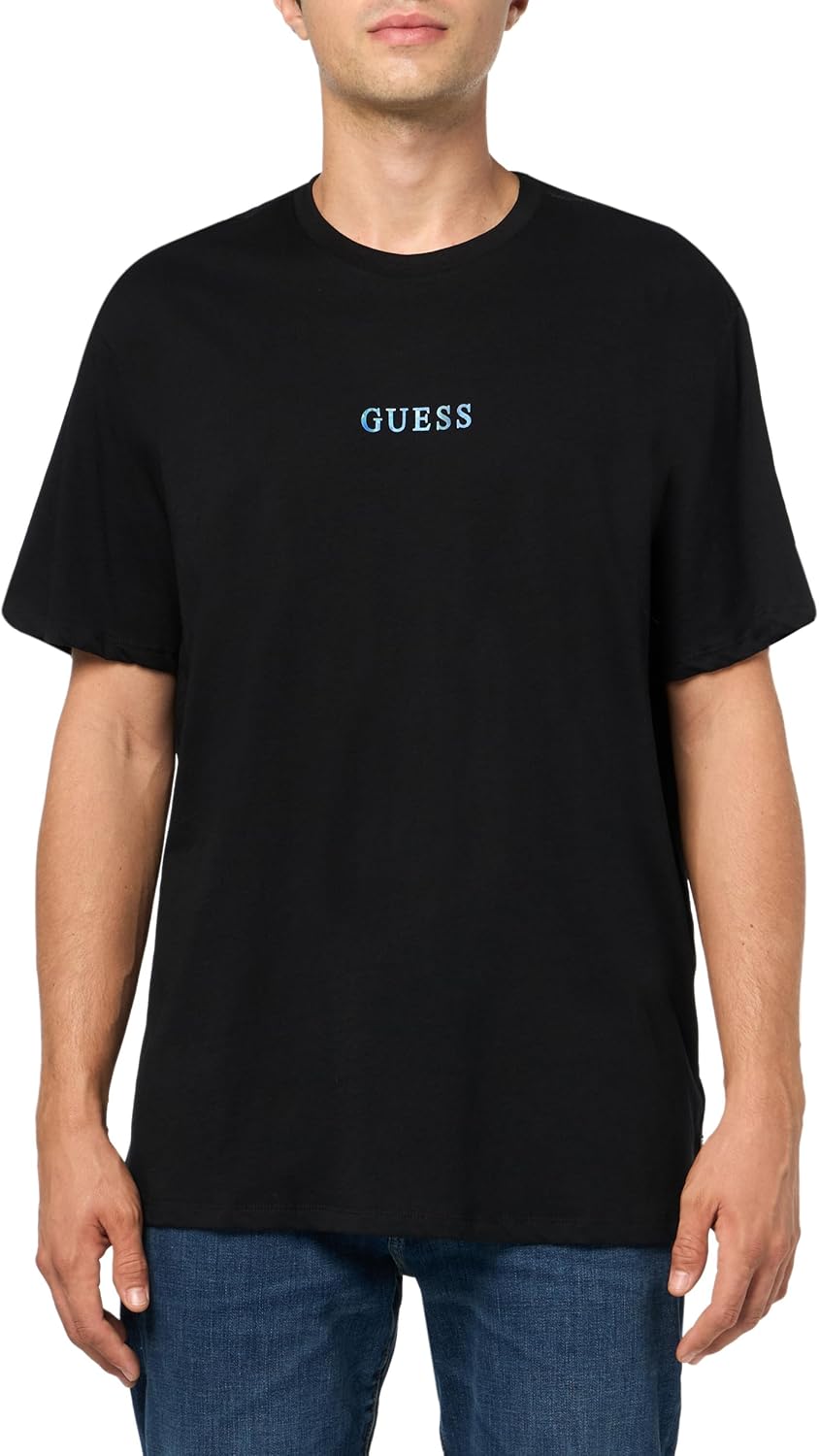 

Мужская футболка Guess Quattro G с коротким рукавом и принтом, Jet Black, Черный, Мужская футболка Guess Quattro G с коротким рукавом и принтом, Jet Black