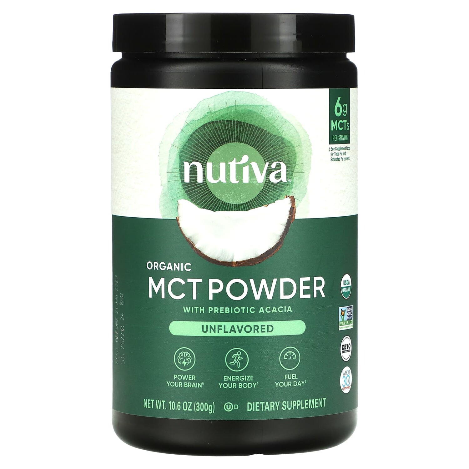 

Nutiva Порошок органических среднецепочечных триглицеридов 300 г