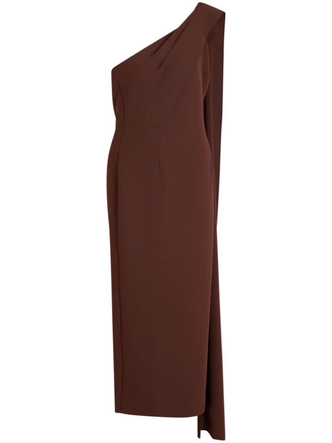 

Roland Mouret платье асимметричного кроя, коричневый