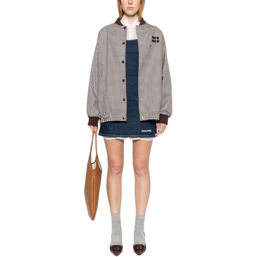 Куртка женская бордовая красная Miu Miu — фото 4