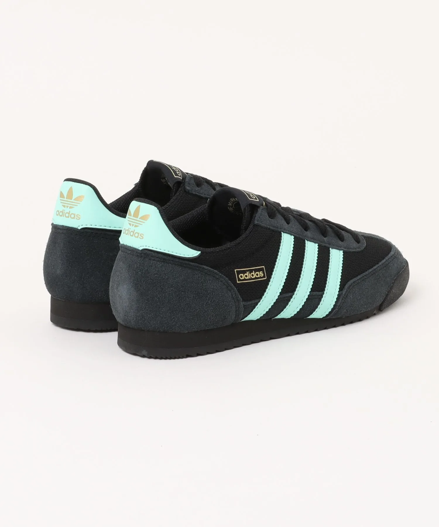 Мужские кроссовки из натуральной кожи и замши R71 adidas черные — фото 2