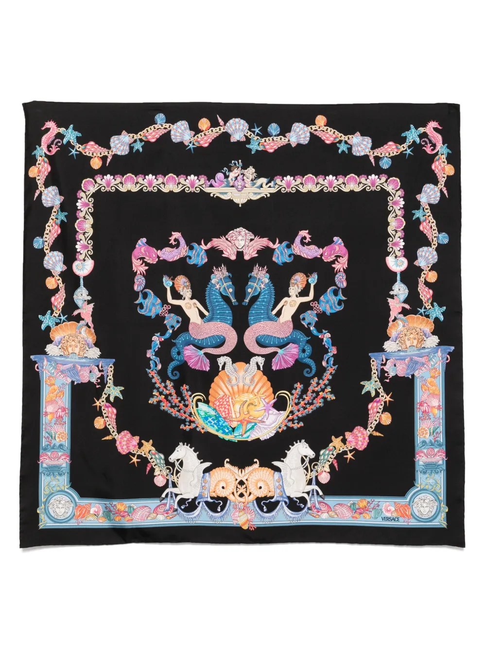 

Платок Coral Theater VERSACE, черный