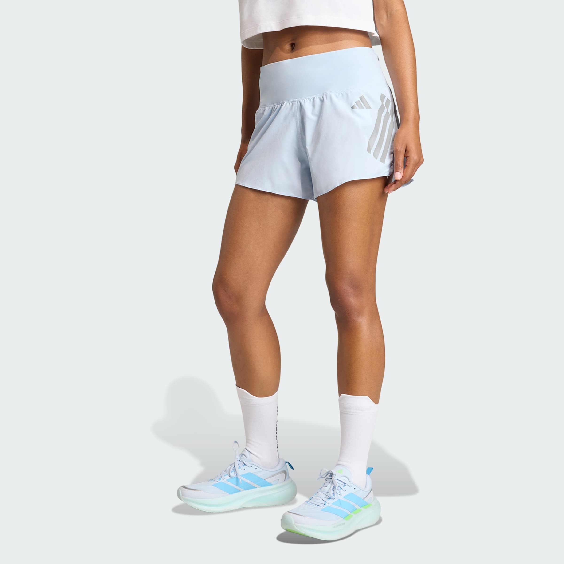 Adidas Performance Шорты для тренировок Regular 'Adi365 Formotion' в светло-голубом цвете — фото 2