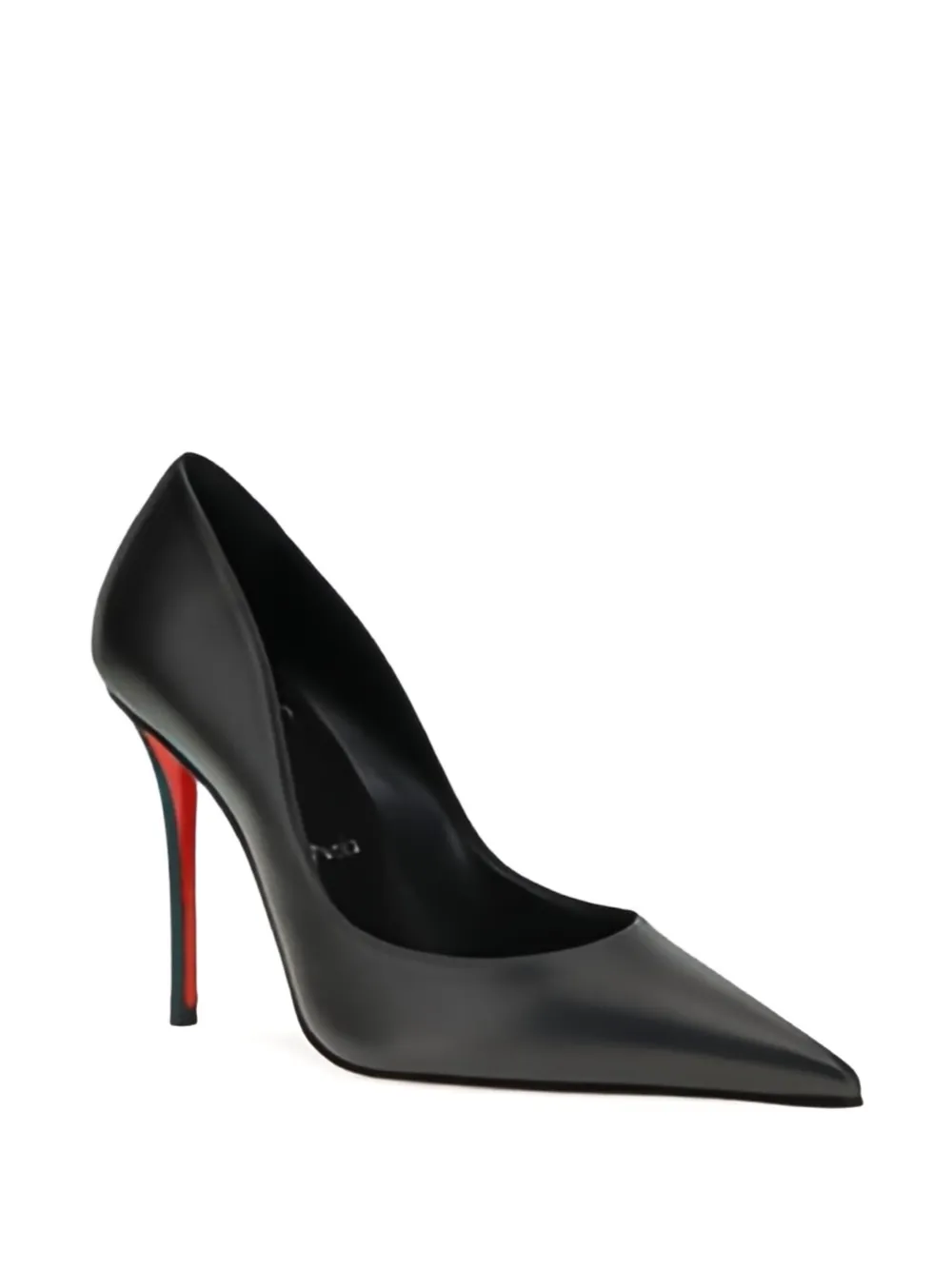 Туфли Miss Z из кожи с острым носком 100 мм Christian Louboutin, черный — фото 2