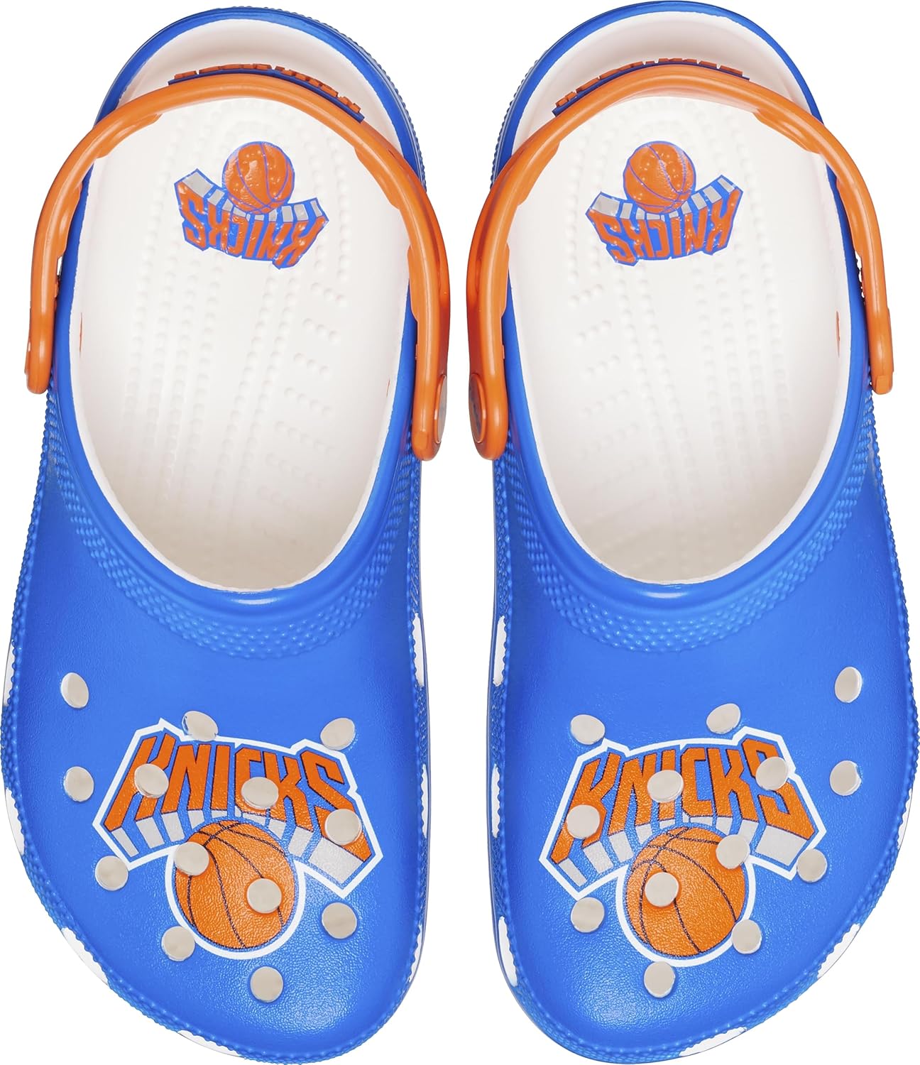 Кроксы унисекс для взрослых Classic Collegiate, подарки Clemson, Clemson Tigers, подарки для футбола Crocs, New York Knicks — фото 4