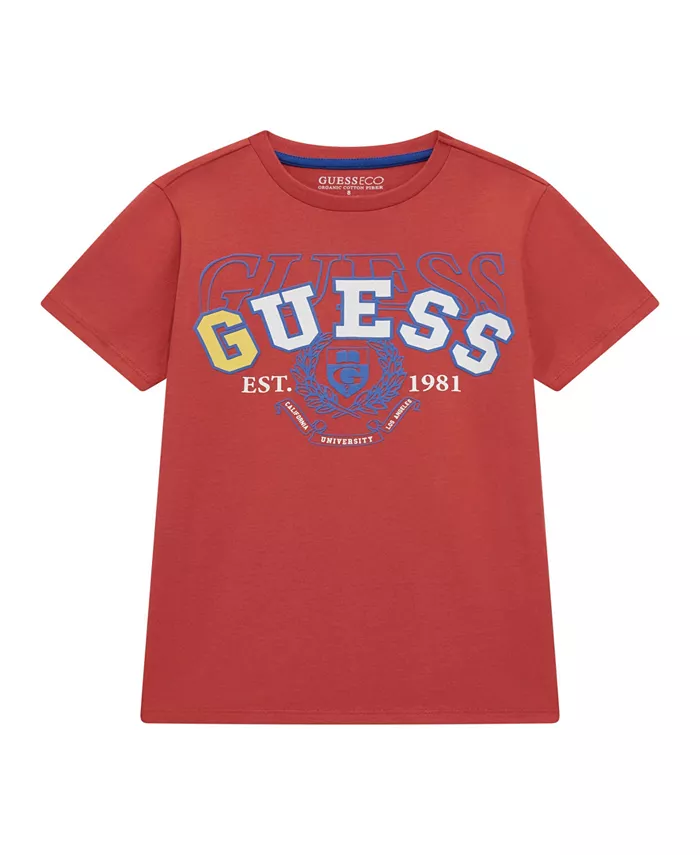 

Футболка с коротким рукавом для мальчиков старшего возраста GUESS, красный