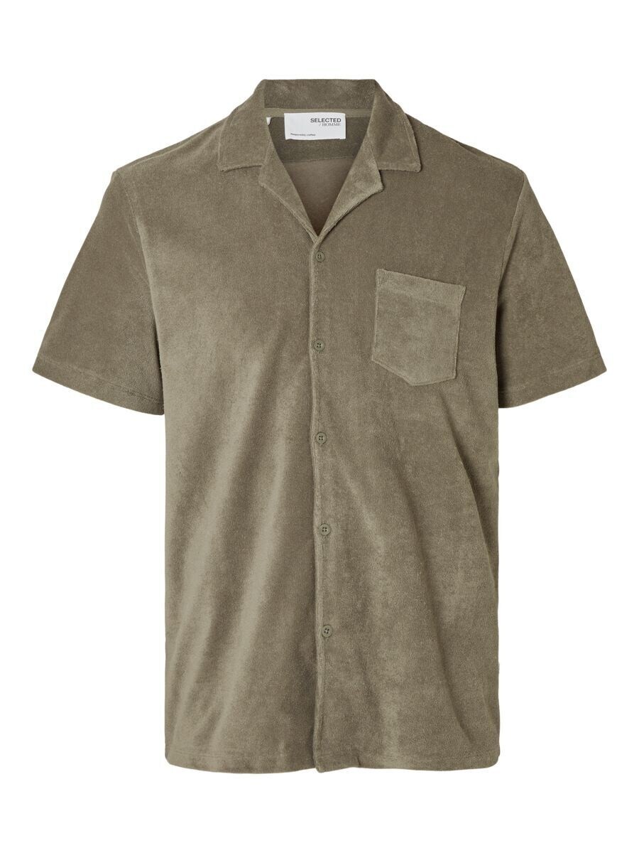 

Повседневная рубашка SELECTED HOMME Regular fit Button Up Shirt, зеленый