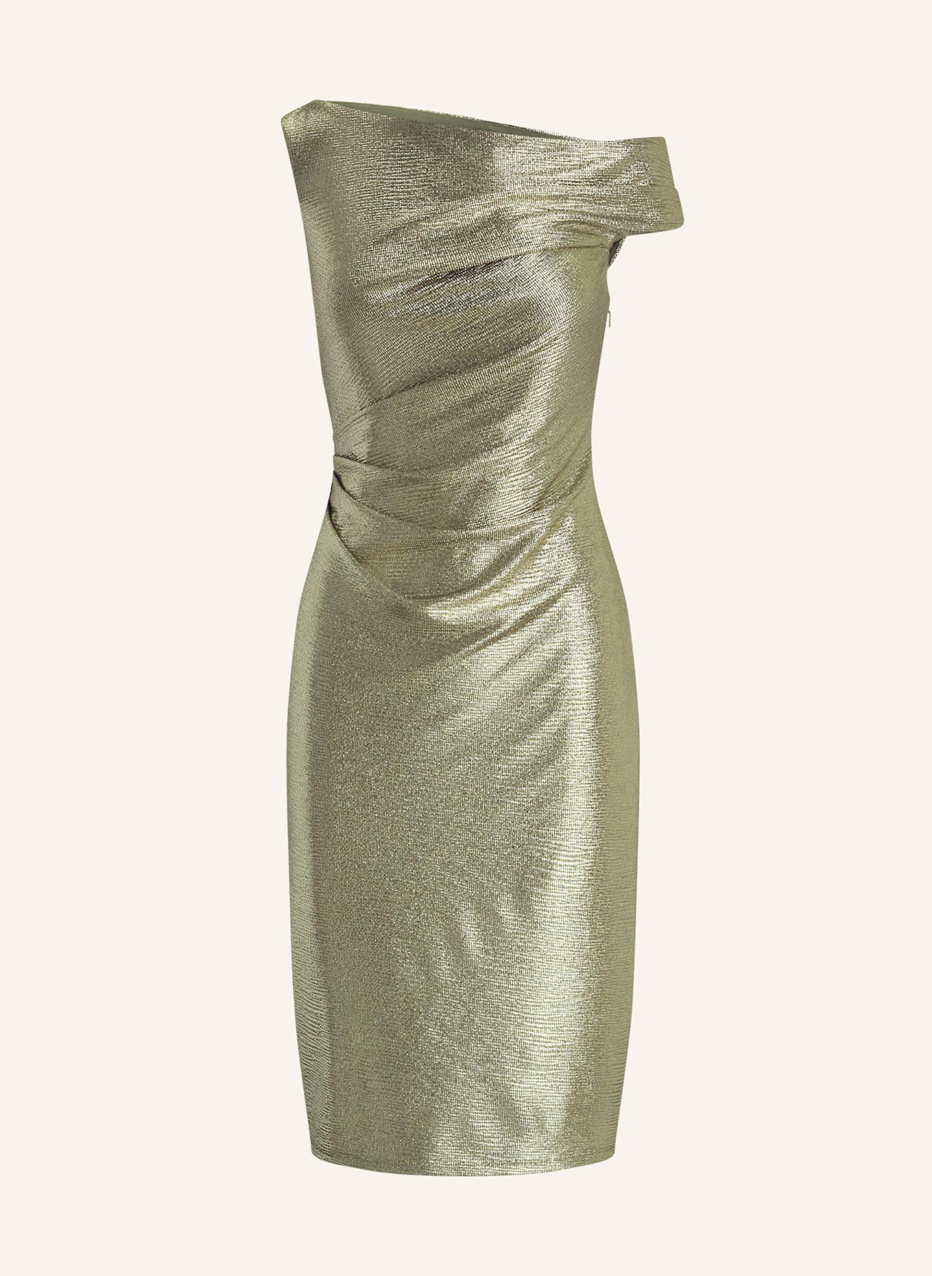 

Платье на одно плечо Lauren Ralph Lauren, золотой