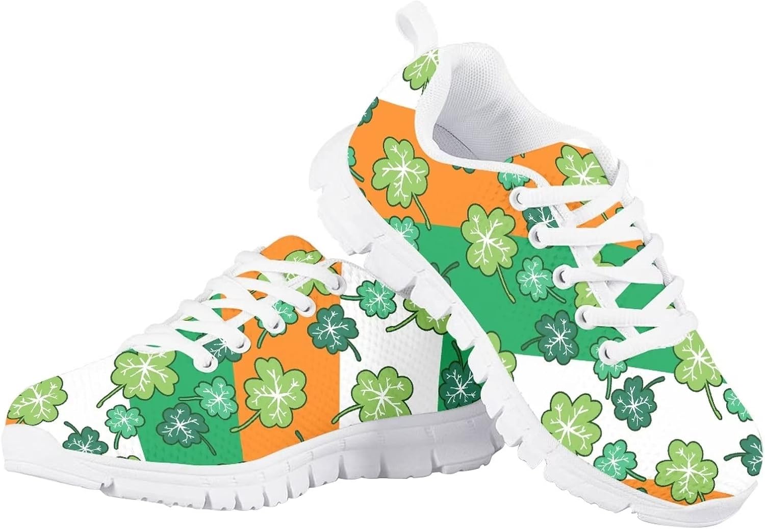 

Кроссовки Jeiento для детей мальчиков и девочек, для бега и тенниса, дышащие спортивные кроссовки, размеры для малышей, маленьких и больших детей, St. Patrick's Day