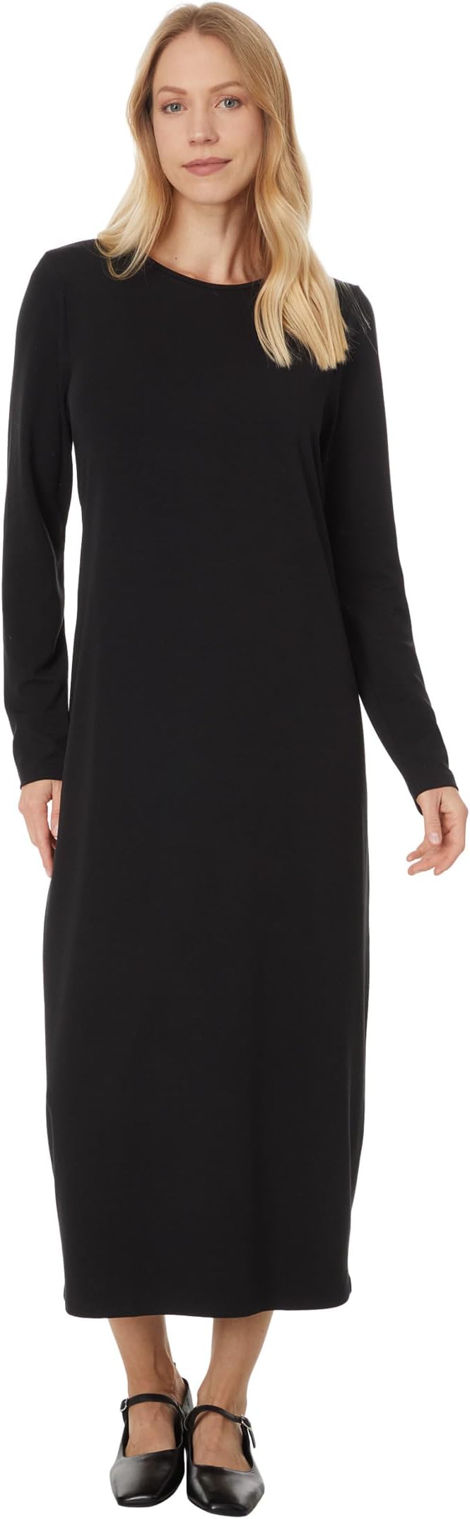 

Платье Eileen Fisher Plus Size Full Length Oval Dress, черный