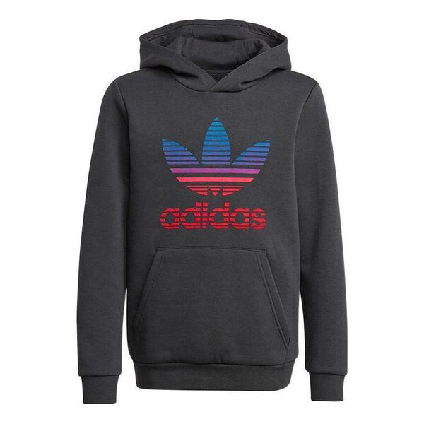 

Толстовка с капюшоном и графическим принтом логотипа Adidas, черный