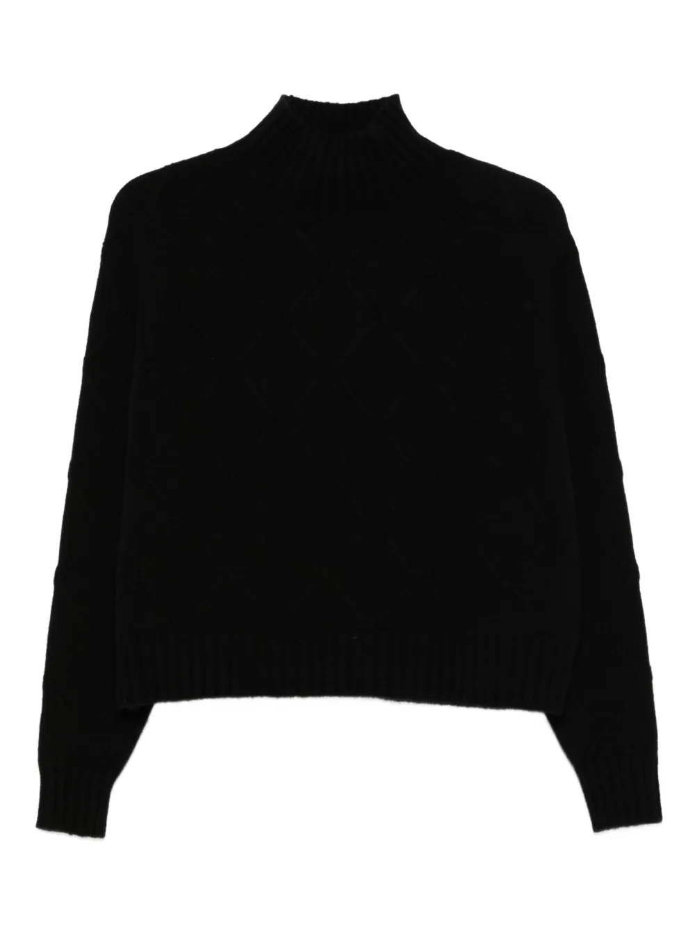 

Свитер с высоким воротником Elisabetta Franchi, черный