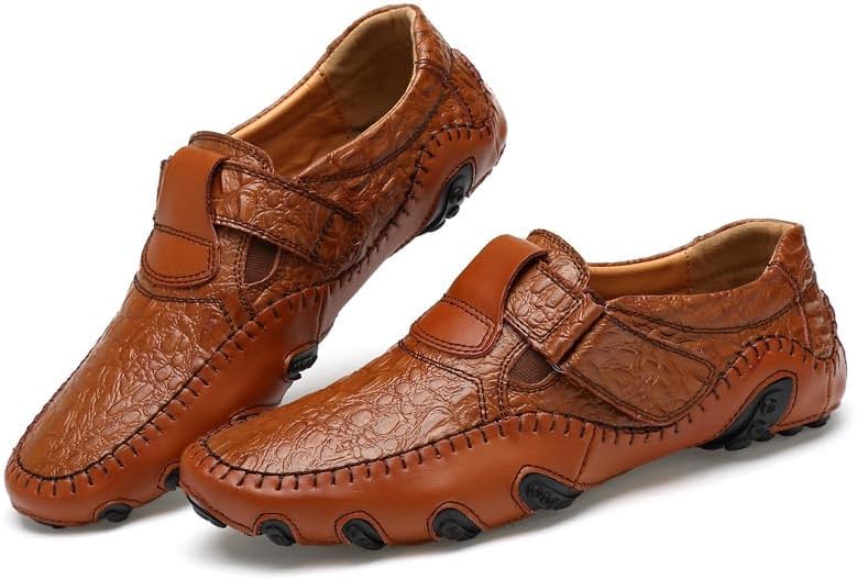 

Мужские повседневные и формальные кроссовки с пряжкой больших размеров Waolsu, коричневый