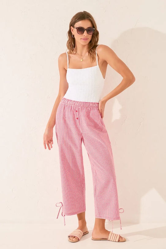 

Хлопковые пижамные брюки Women'Secret, бордовый