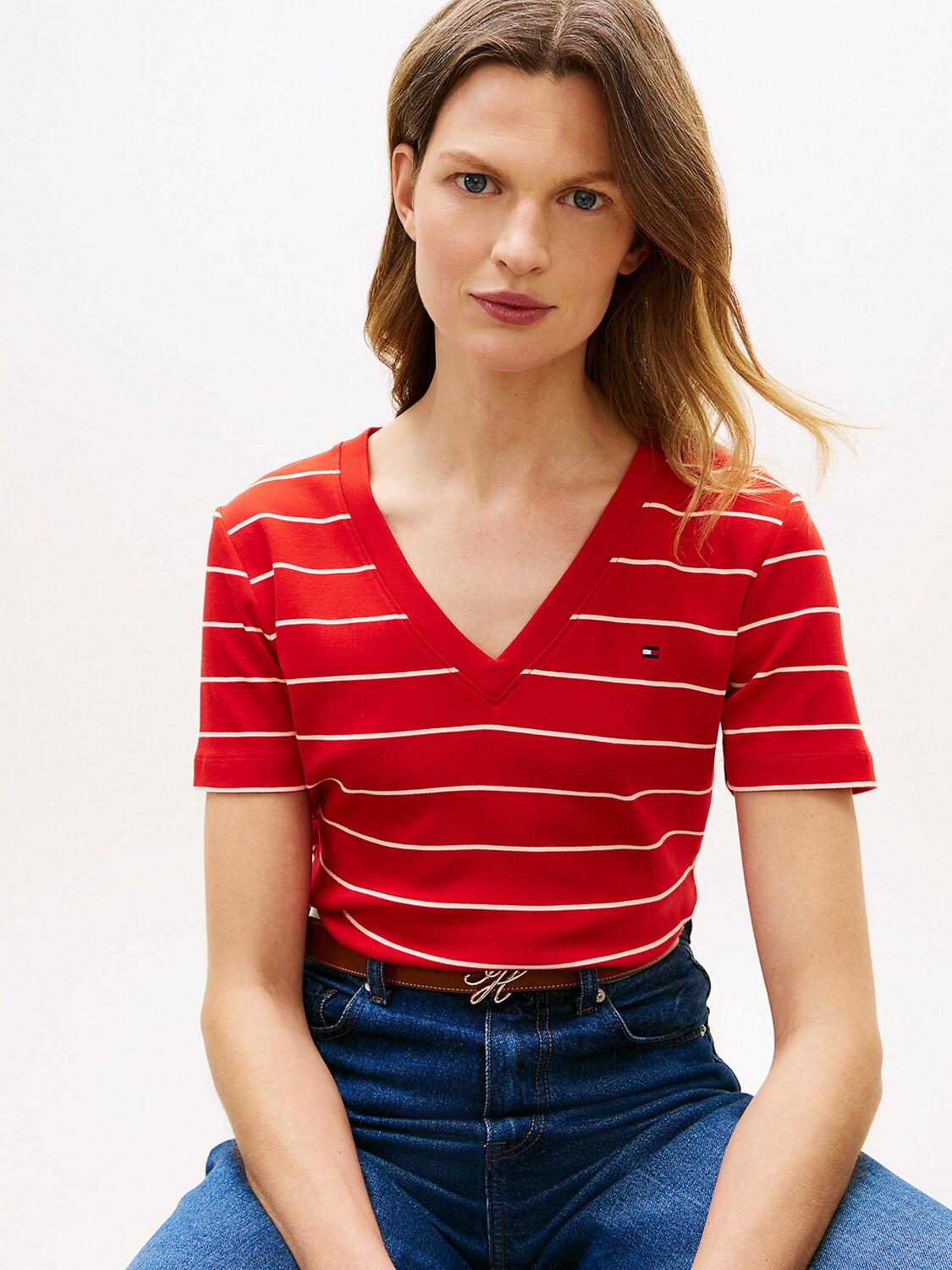 TOMMY HILFIGER Футболка 'Cody' в красном цвете — фото 3