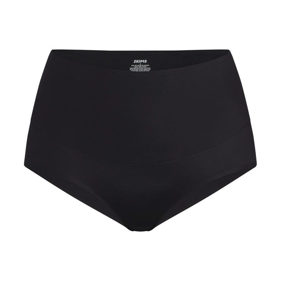 

Трусики с высокой талией SKIMS Smoothing Intimates, цвет Onyx