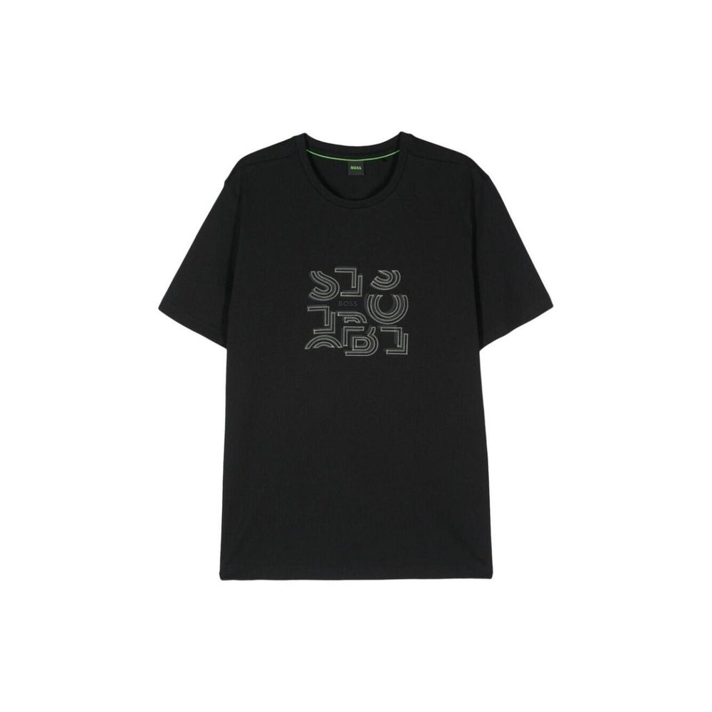 

Футболка Hugo Boss Men's Tee 4 Artwork Print, черная