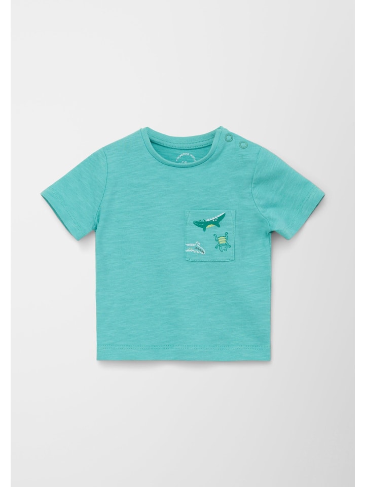 

s.Oliver Футболка цвета 6632_пастельно-бирюзовый, Зеленый, s.Oliver Футболка цвета 6632_пастельно-бирюзовый