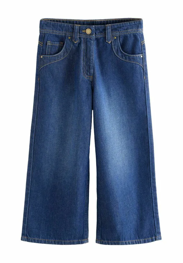 Широкие расклешенные джинсы Next, Blue Denim