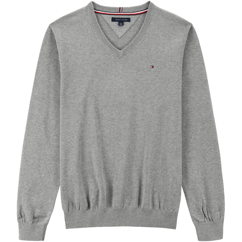 

Свитер с V-образным вырезом MW14745 P01 Tommy Hilfiger, серый 004
