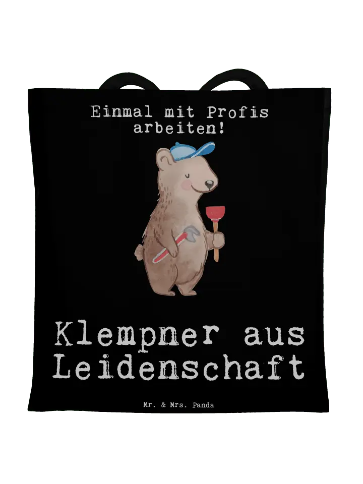 

Сумка для переноски Mr & Mrs Panda Klempner Leidenschaft, черный
