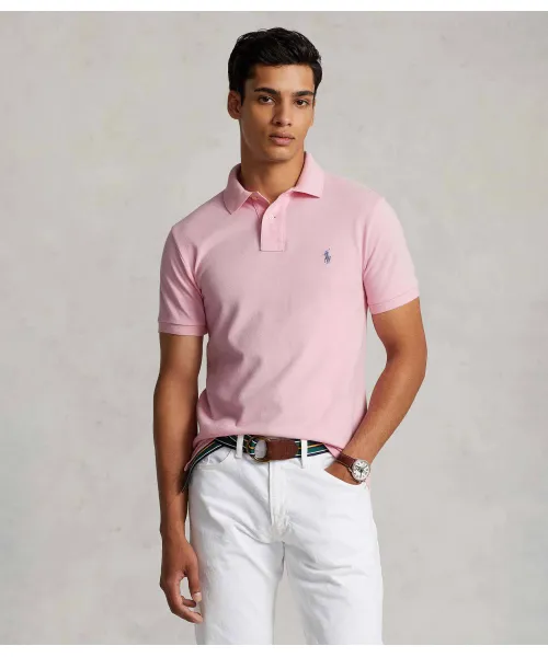 

Футболка поло Slim fit Polo Ralph Lauren, розовый