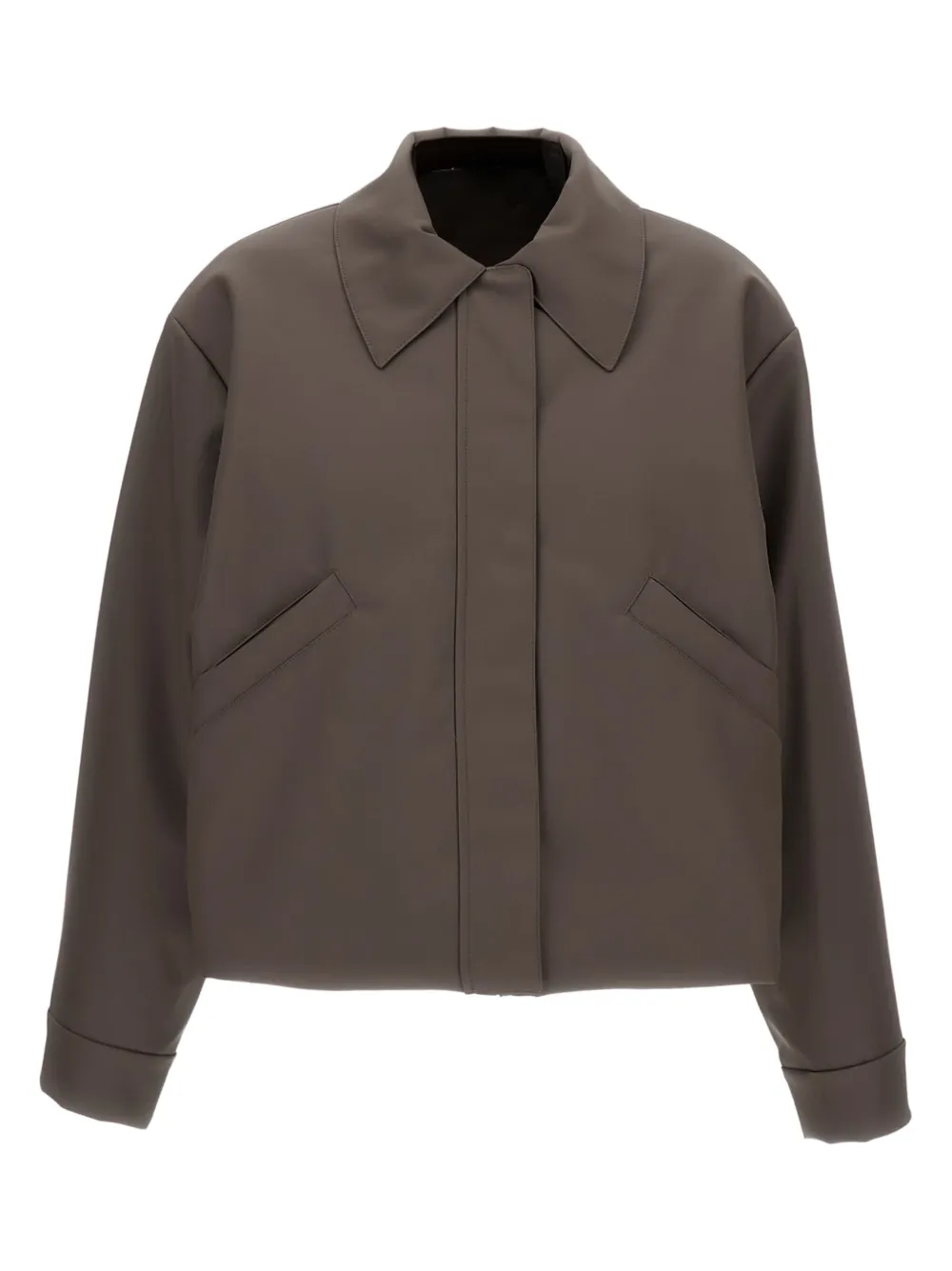 

Короткая бомбер-куртка из резины KASSL Editions, коричневый