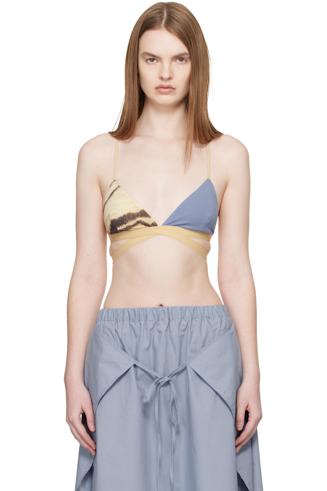 

Baserange Бюстгальтер-Подкладка синего и бежевого цвета