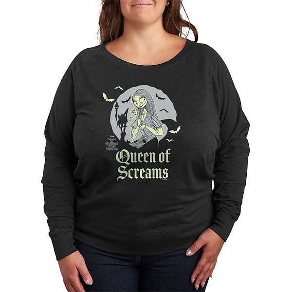 

Футболка с длинным рукавом French terry Plus size 'The Nightmare Before Christmas Sally Queen of Screams' Disney, Heather Charcoal