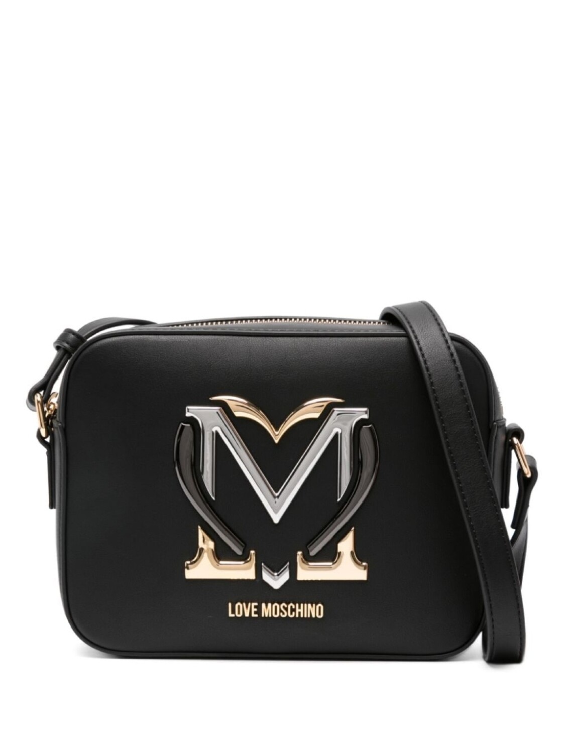 

Сумка через плечо с нашивкой-логотипом Love Moschino, черный