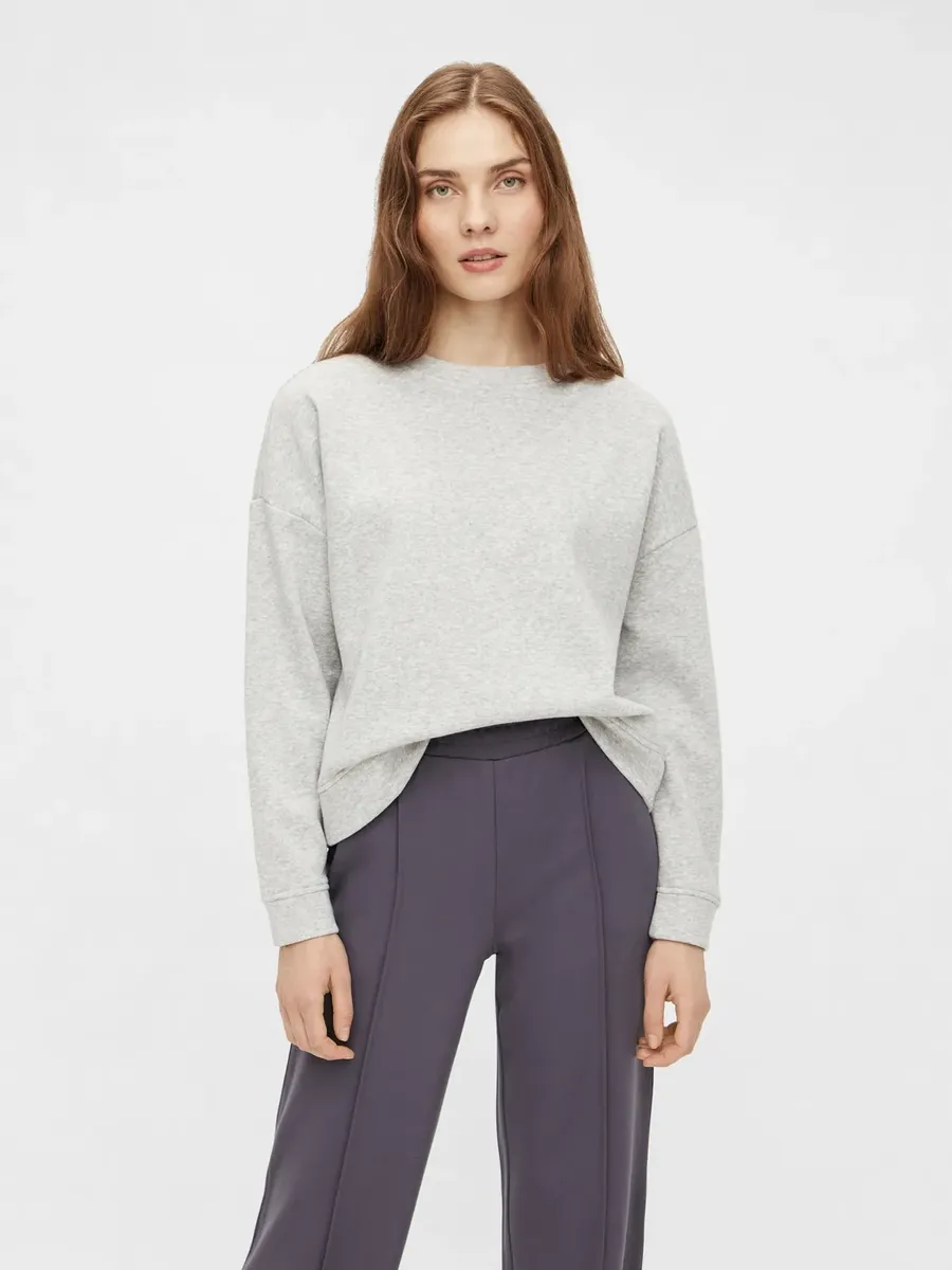 

Толстовка "PCCHILLI LS SWEAT NOOS BC" Pieces, серый