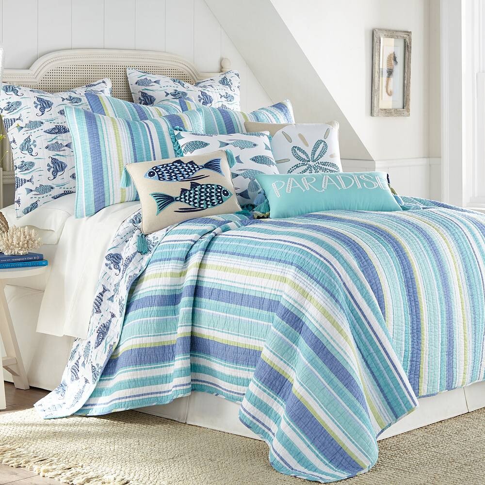 

Комплект одеял Levtex Home Laida Beach, темно-синий