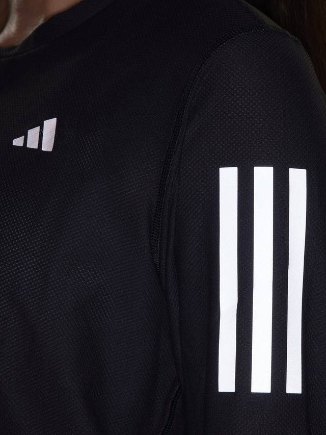 Женский топ для бега the run с длинным рукавом own the run adidas, черный — фото 3
